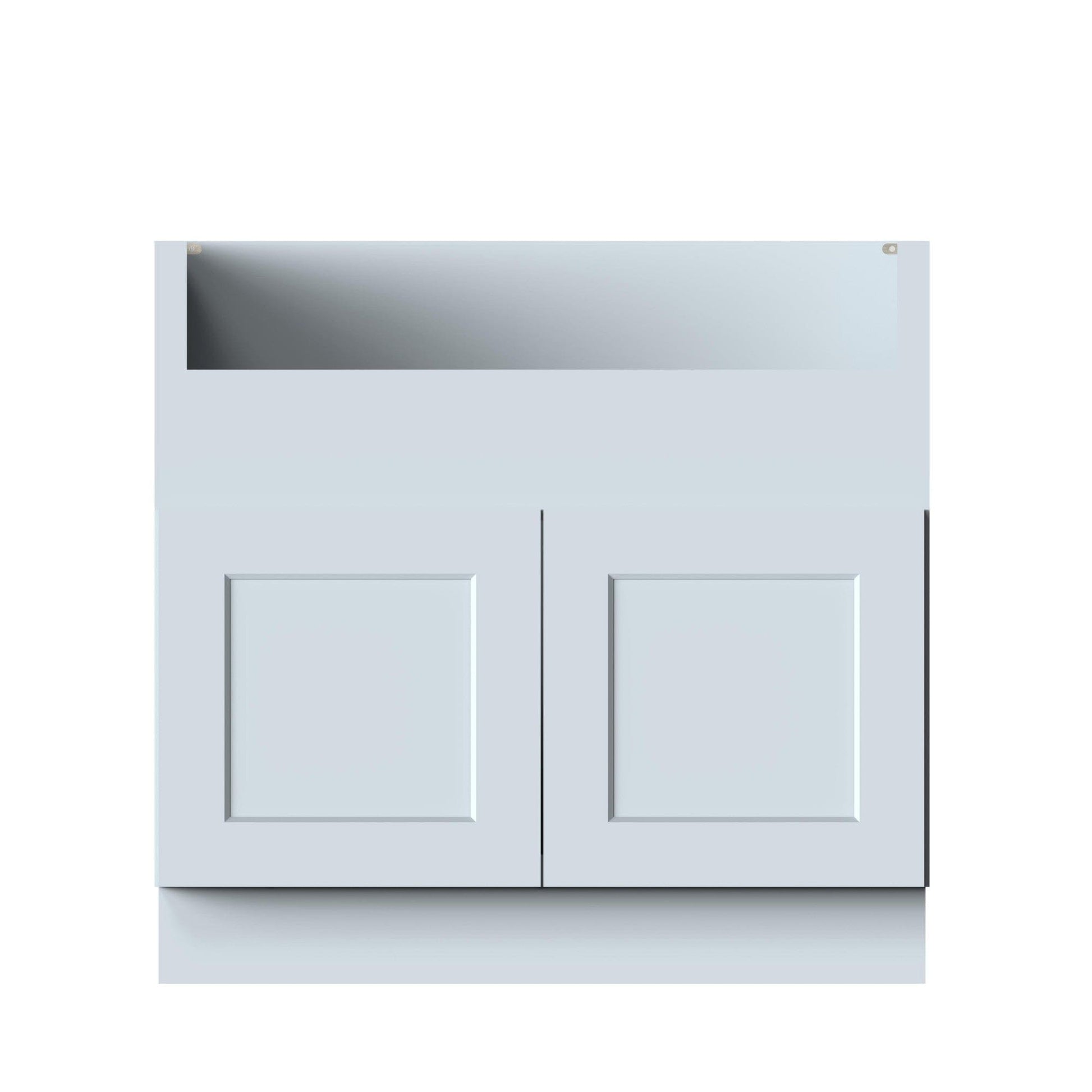 Boyel Living 36in.W x24in.D x34.5in.H DOVE GREY FARMHOUSE SINK CABINET Fully assembled Cabinet With Two HDF Doors