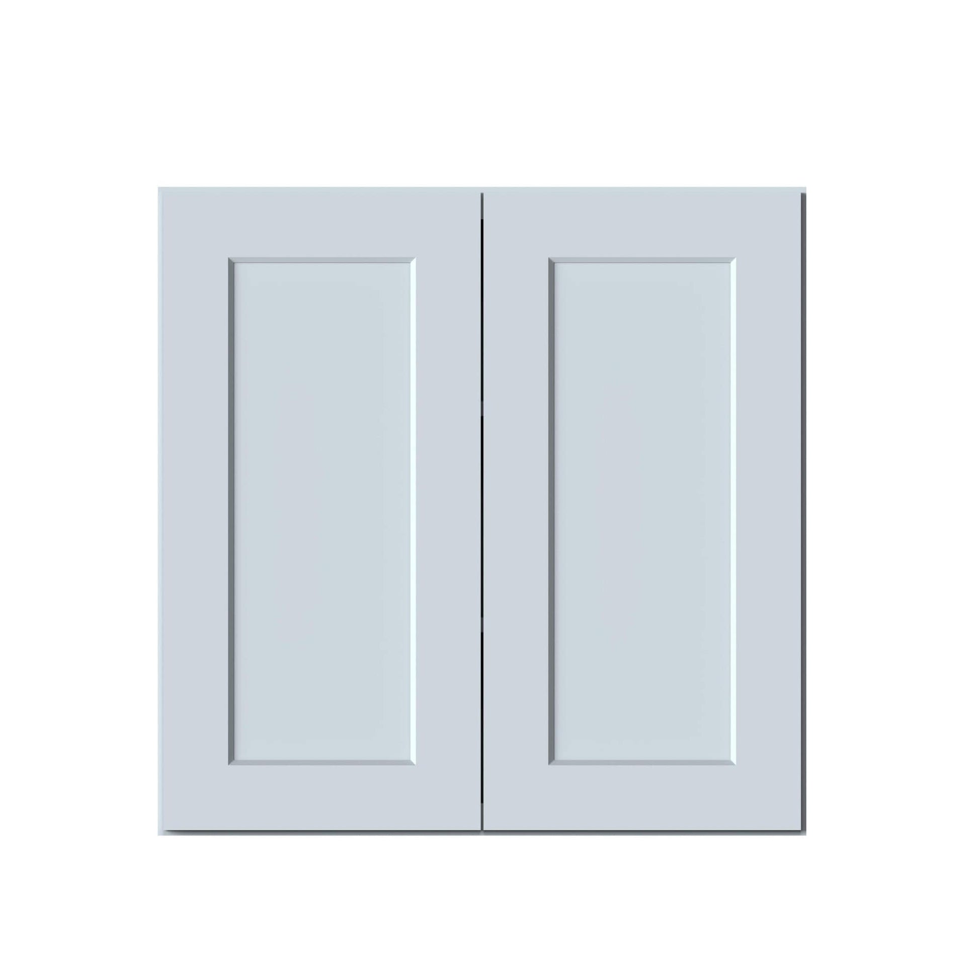 Boyel Living 30in.W x12in.D x30in.H Dove Gray WALL CABINET Fully assembled Cabinet With Two HDF Doors