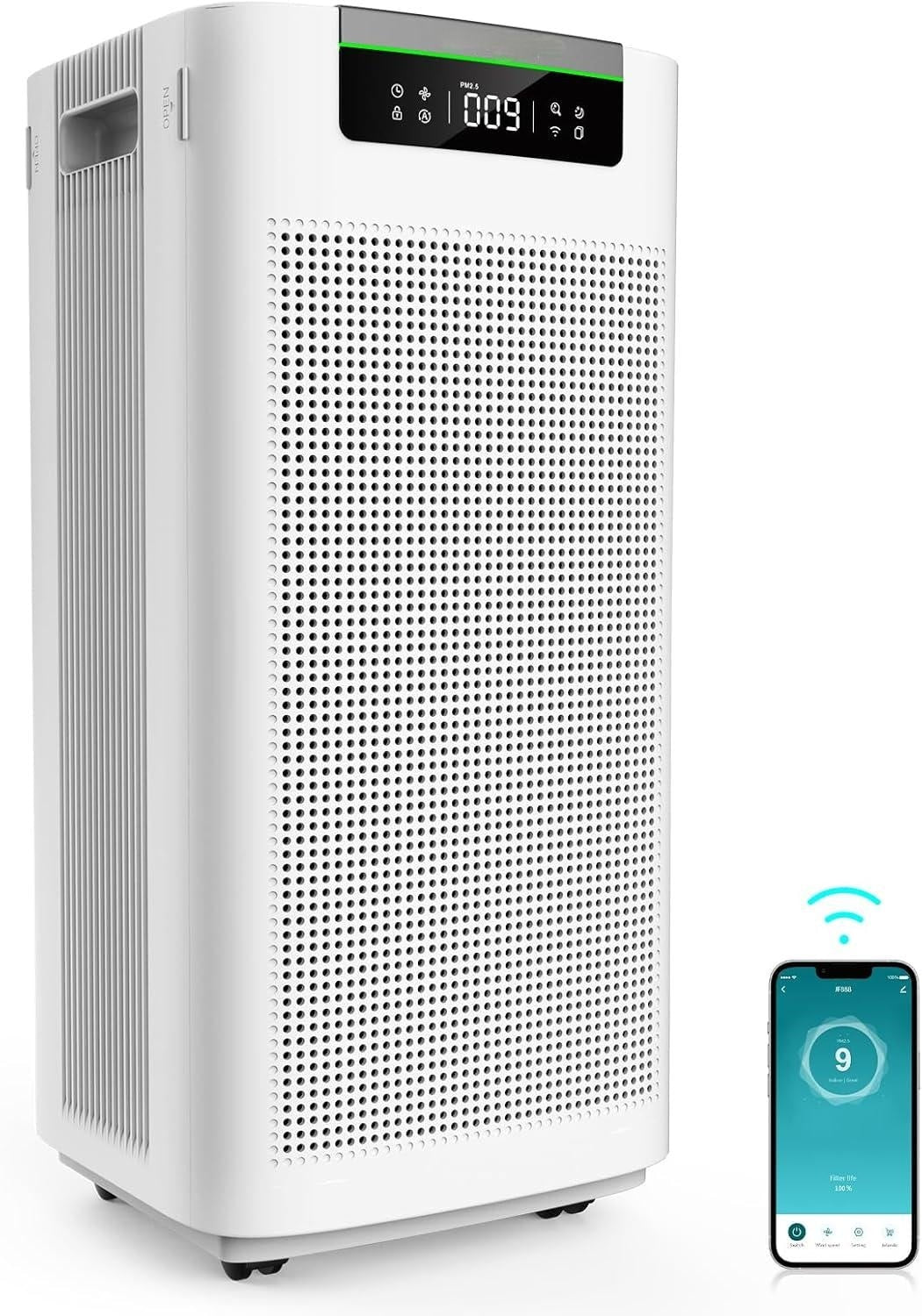 EdenDirect 5 -Speed White True HEPA Air Purifier ENERGY STAR Certified (Covers: 3800-sq ft )