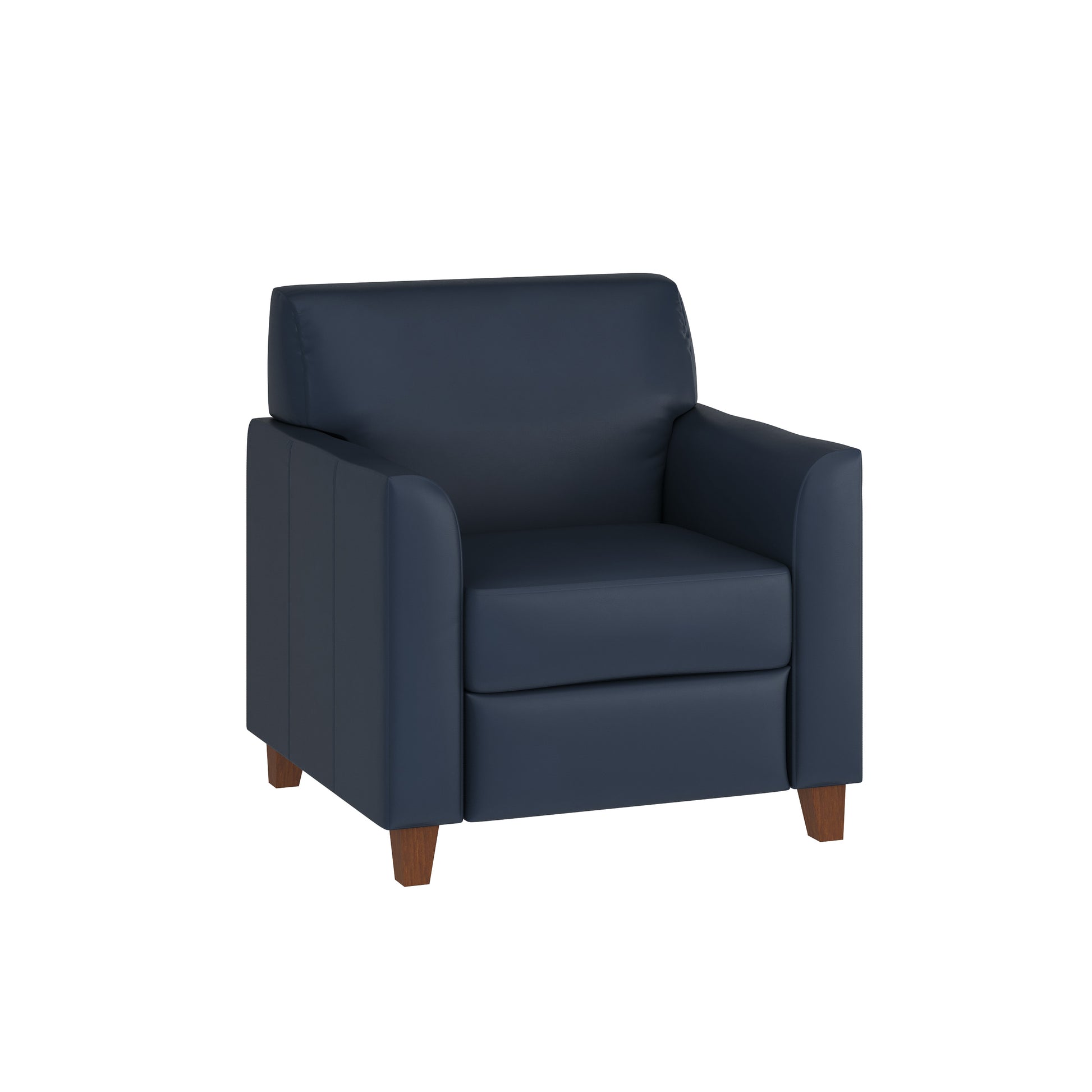 Flash Furniture HERCULES Diplomat Series Navy LeatherSoft Chair