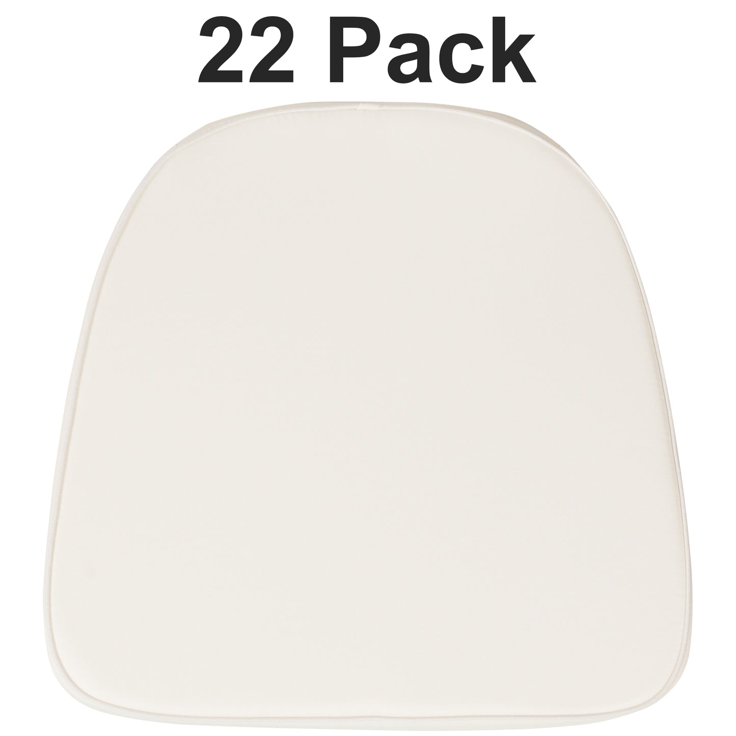 Flash Furniture Louise 22 Pack Soft Ivory Fabric Chiavari Chair Cushion