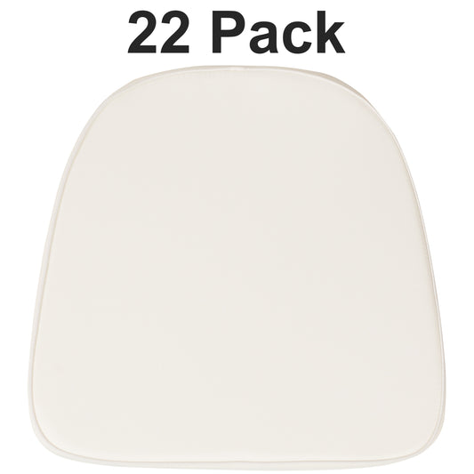 Flash Furniture Louise 22 Pack Soft Ivory Fabric Chiavari Chair Cushion