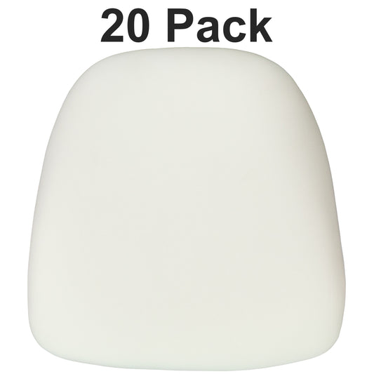 Flash Furniture Louise 20 Pk. Hard Ivory Fabric Chiavari Chair Cushion