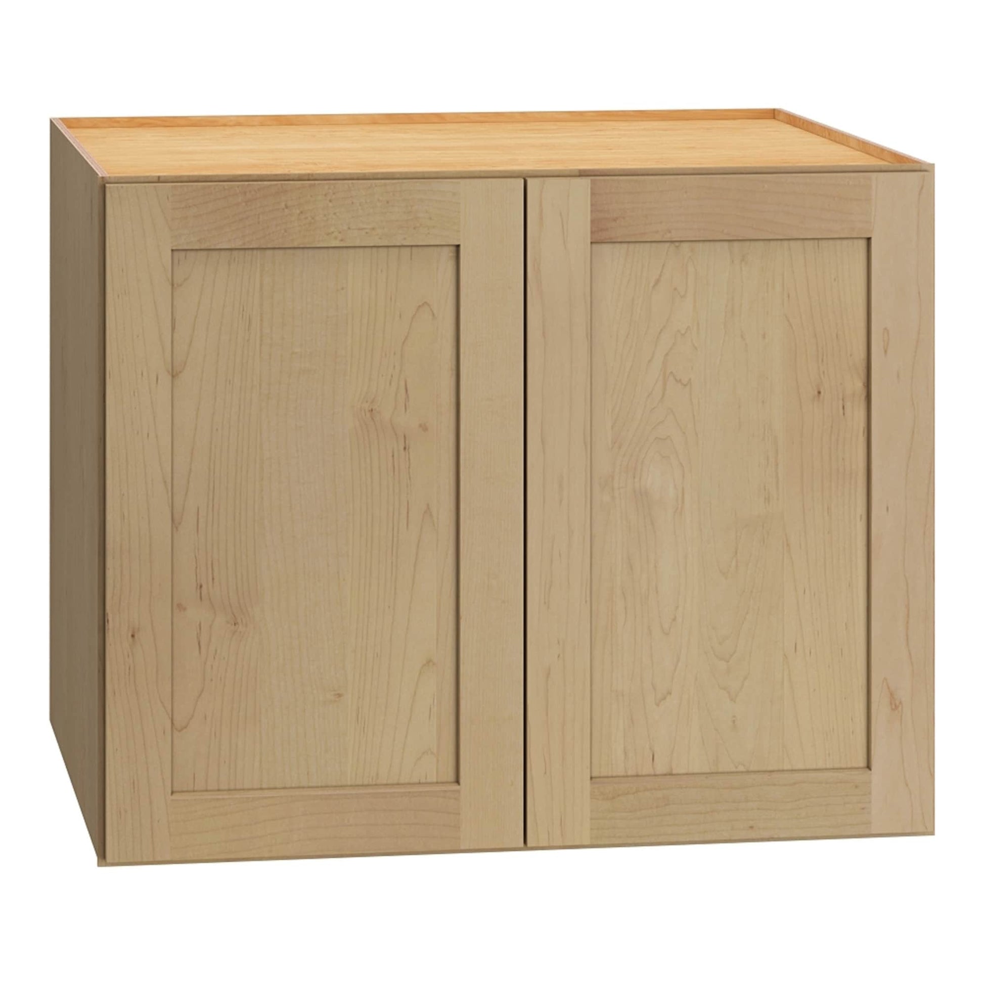 Diamond Express Jamestown 30-in W x 24-in H x 24-in D Coastline Brown Wall Fully Assembled Plywood Cabinet Recessed Panel Shaker