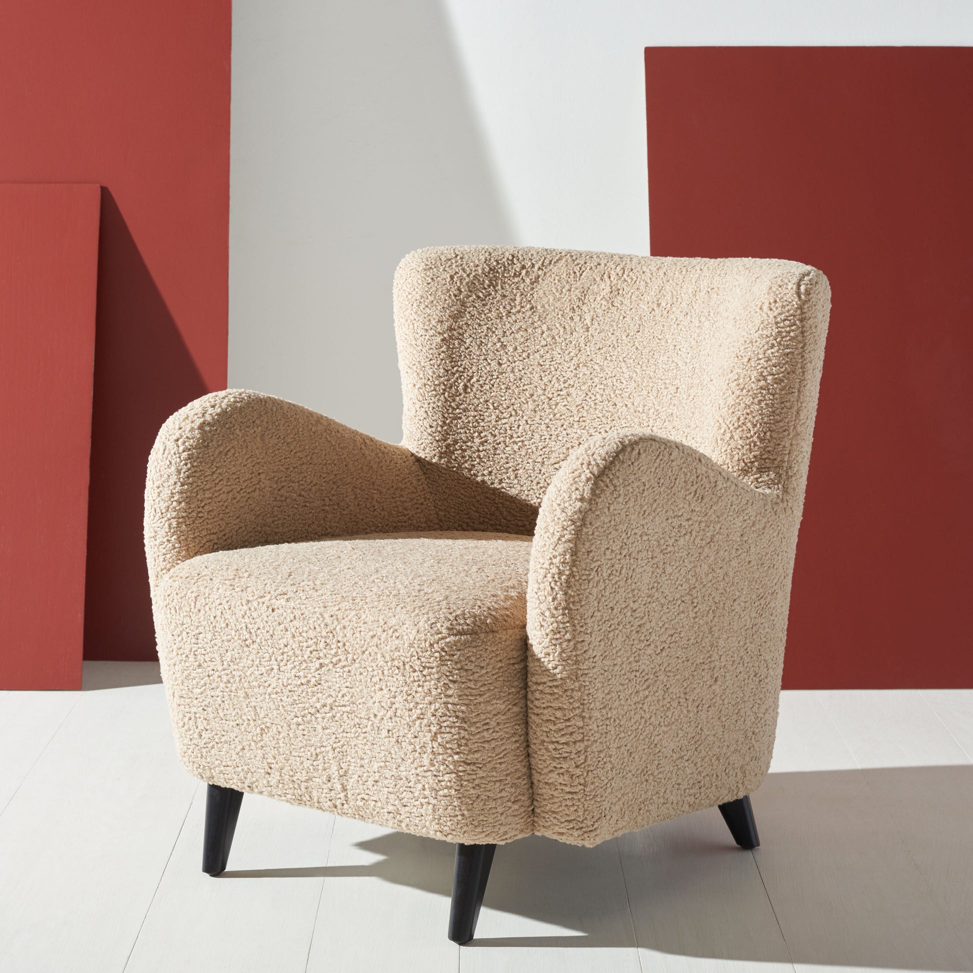Safavieh  Rayanne Modern Style Teddy Wingback Chair/Light Brown