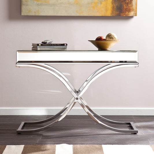 Safavieh Ava Mirrored Console Table - Chrome