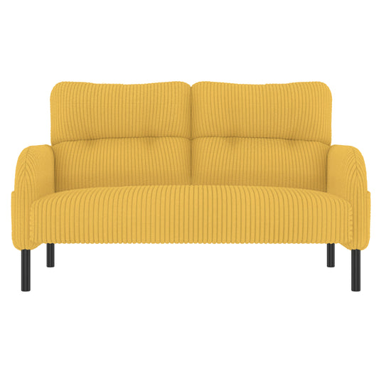 Bybafun 47.24-in W Modern Yellow 2-seater Sectional
