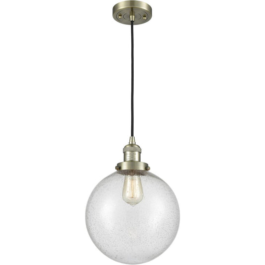 Innovations Lighting  201C-AB-G204-10 Franklin Restoration Beacon Mini Pendant Antique Brass