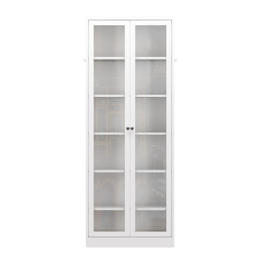 Maocao Hoom 72" Tall Storage with 5 Adjustable Shelves Contemporary/Modern White Metal Pantry