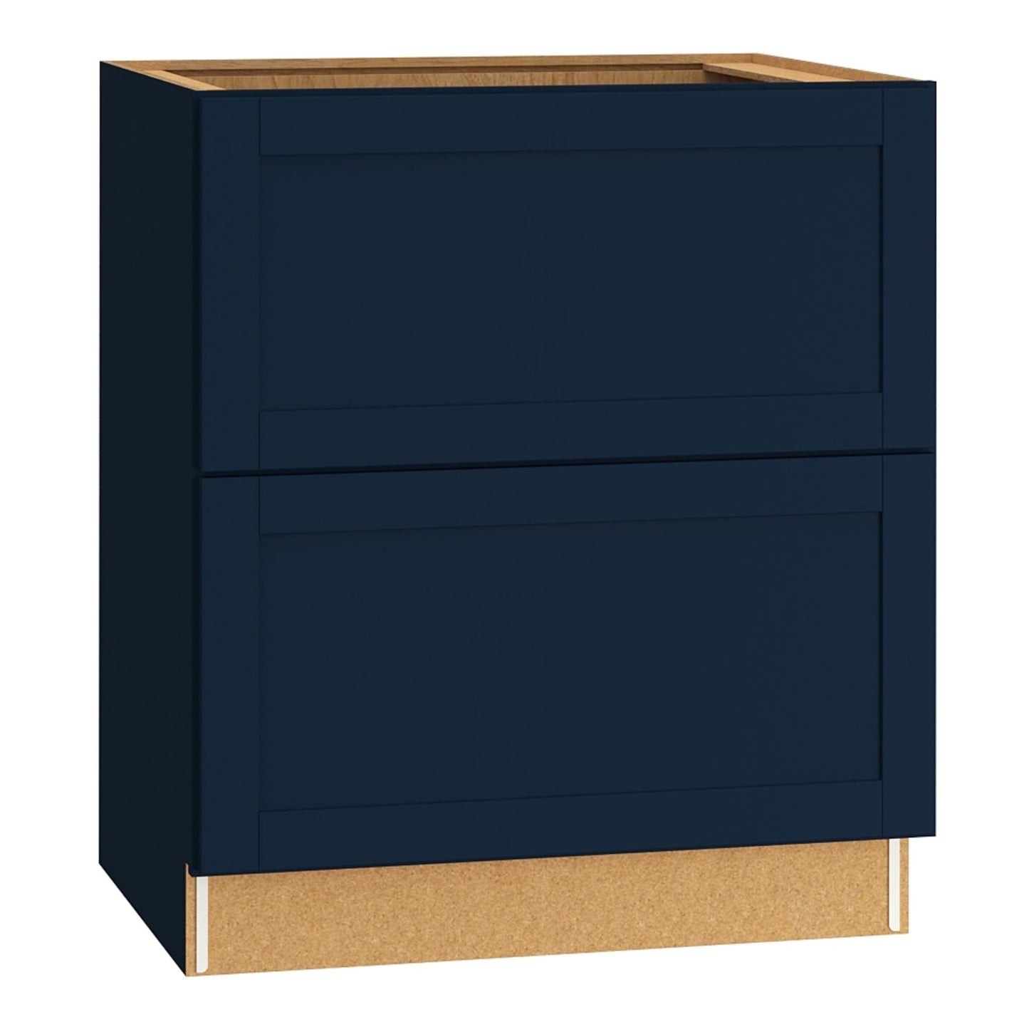Diamond NOW Crest 30-in W x 35-in H x 23.75-in D Deep Blue 2 -Drawers Drawer Base Fully Assembled Cabinet Flat Panel Slab