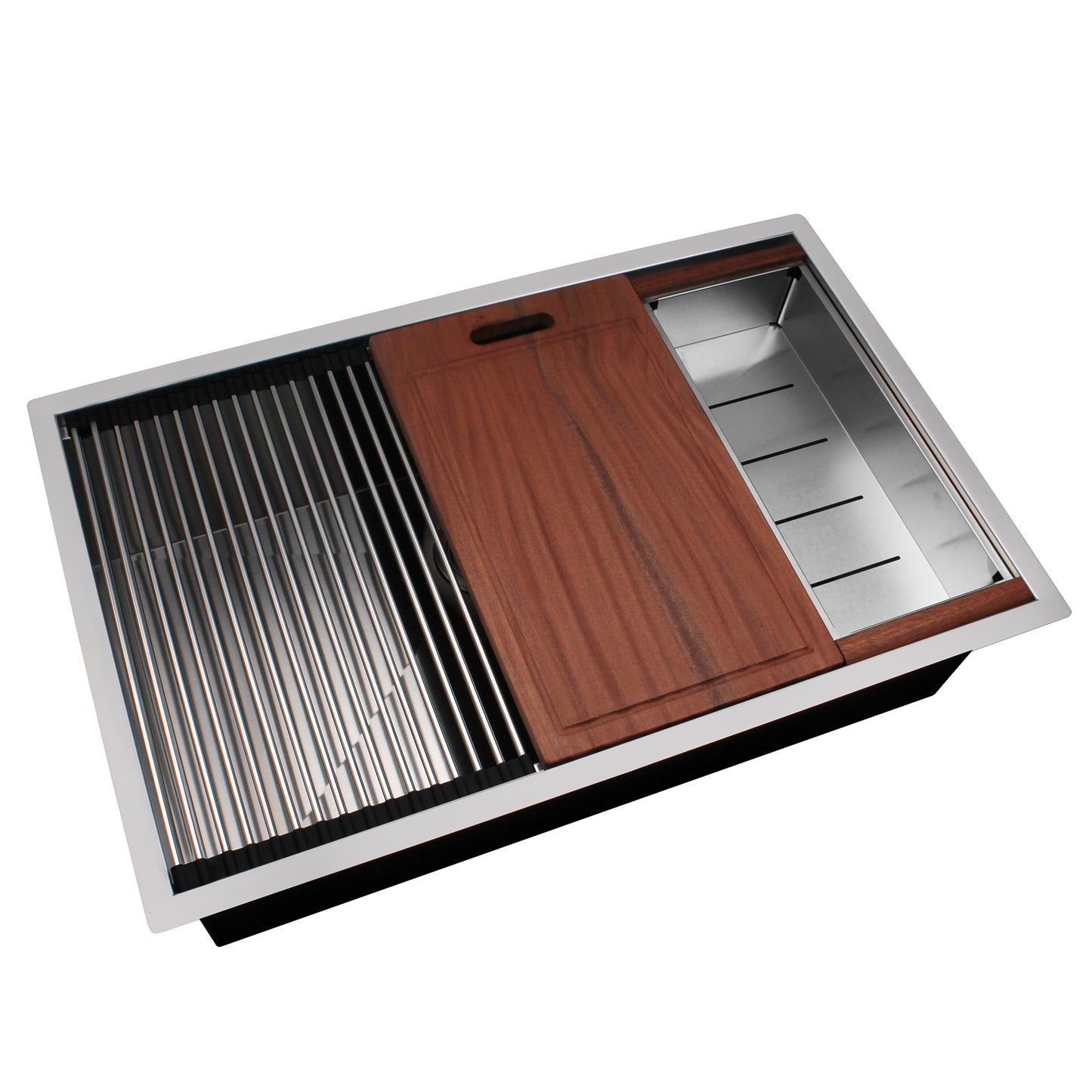 Forclover AW- Undermount 30-in x 19-in Stainless steel Single bowl 16 -Gauge Kitchen Sink