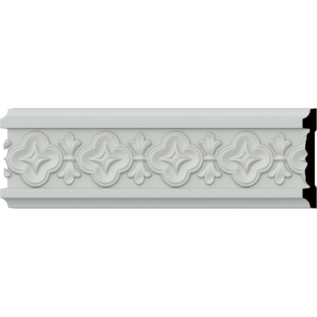 Ekena Millwork Victorian 5/8-in x 4-3/8-in x 7-ft 10-1/2-in Primed Polyurethane Chair Rail Moulding 8 -Pack