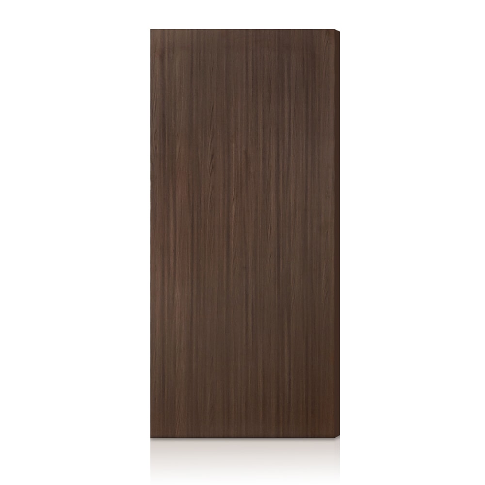 CALHOME 38-in x 96-in Walnut Flush Textured Hollow core Prefinished MDF Slab Door