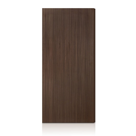 CALHOME 38-in x 96-in Walnut Flush Textured Hollow core Prefinished MDF Slab Door