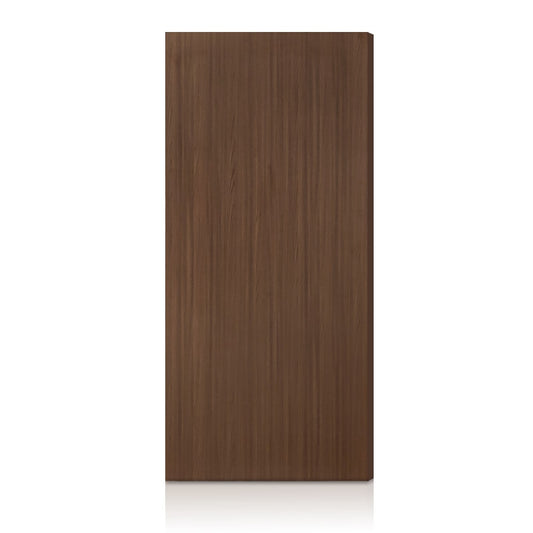 CALHOME 34 in. x 80 in. Walnut Texture Flush Hollow Core Composite Interior Door Slab