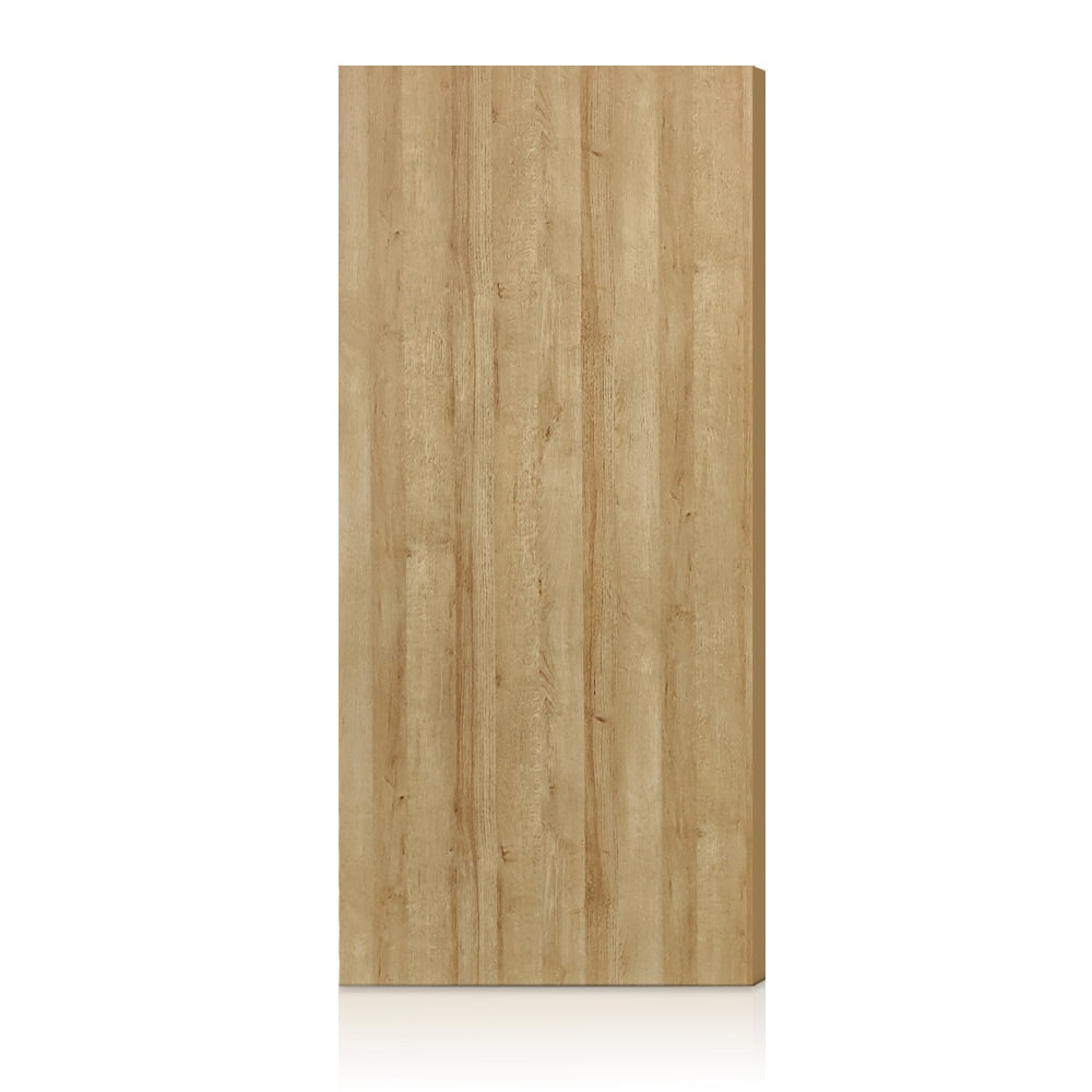 CALHOME 48-in x 80-in Oak Flush Textured Hollow core Prefinished MDF Slab Door