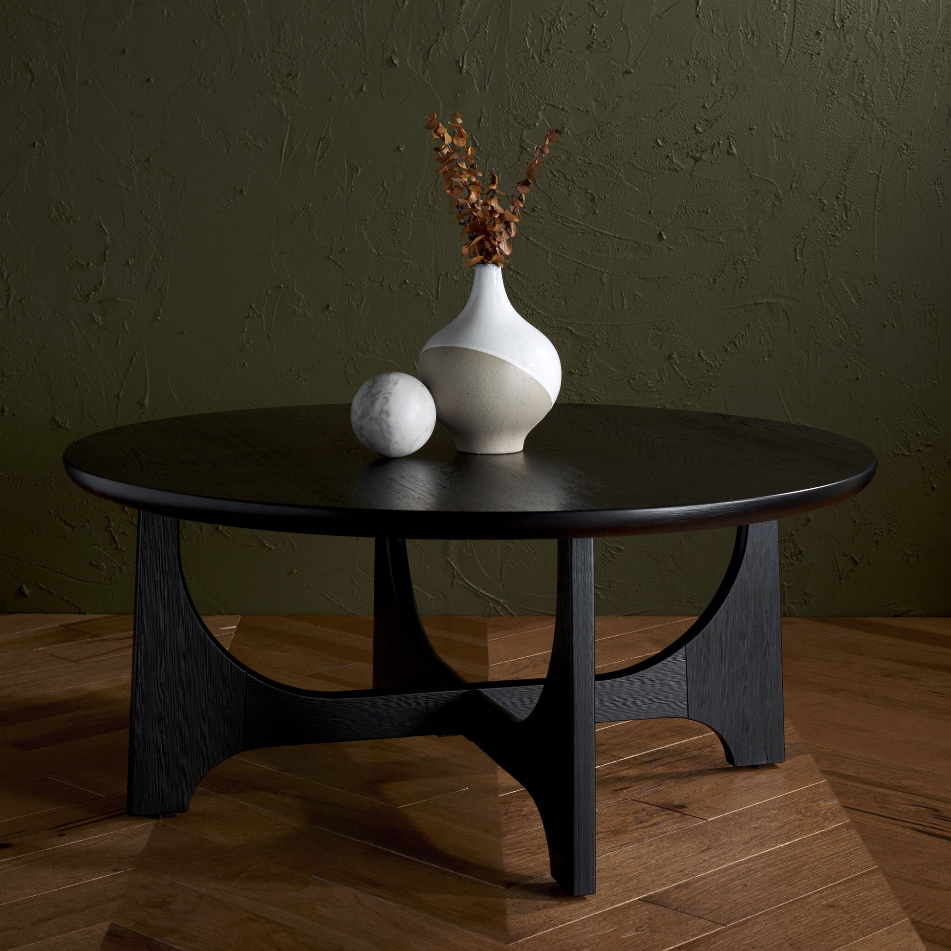 Safavieh  Sasha Scandinavian Style Wood Coffee Table/Black