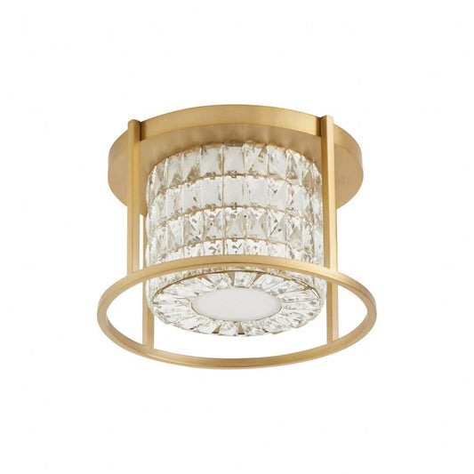 Oxygen Lighting Elan - Light Aged Brass Brass Flush Mount Light