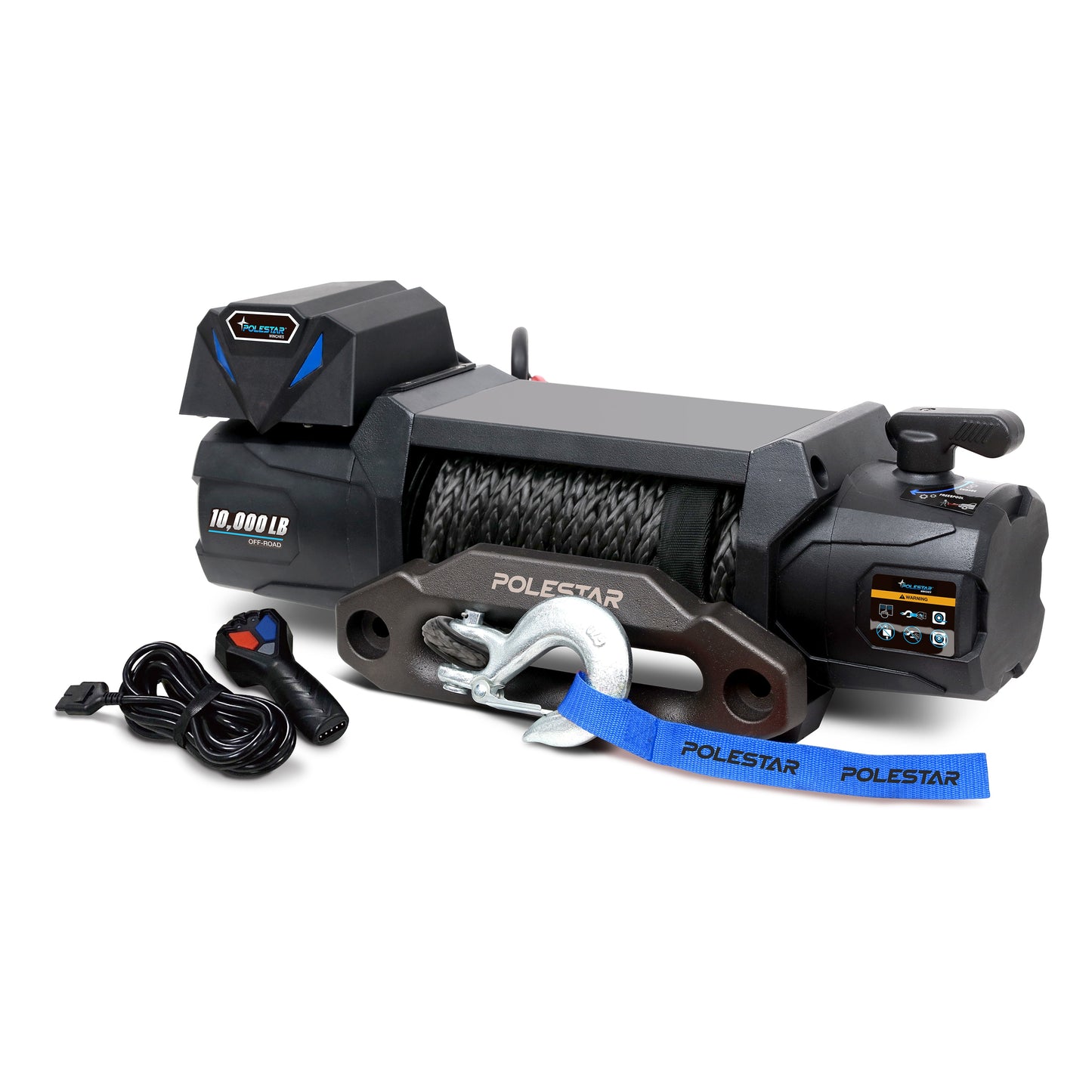 Polestar 10000-lb 82-ft Steel Electronic Winch 5.5 -HP Motor