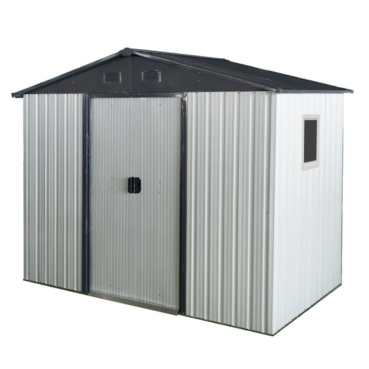 Ayelon 4.3-ft x 7.74-ft Shed Galvanized steel Metal Storage Shed