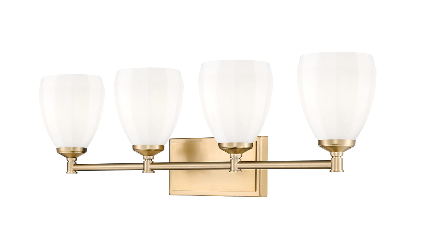 Z-Lite Oren 31-in 4 Light Gold Modern/contemporary Bathroom Vanity light