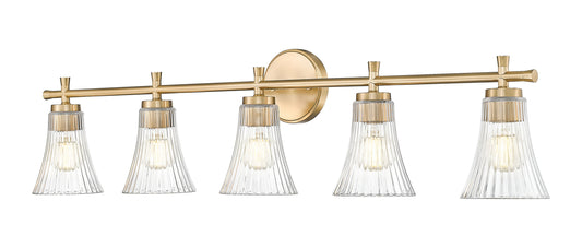 Z-Lite Belle 42-in 5 Light Gold Modern/contemporary Bathroom Vanity light
