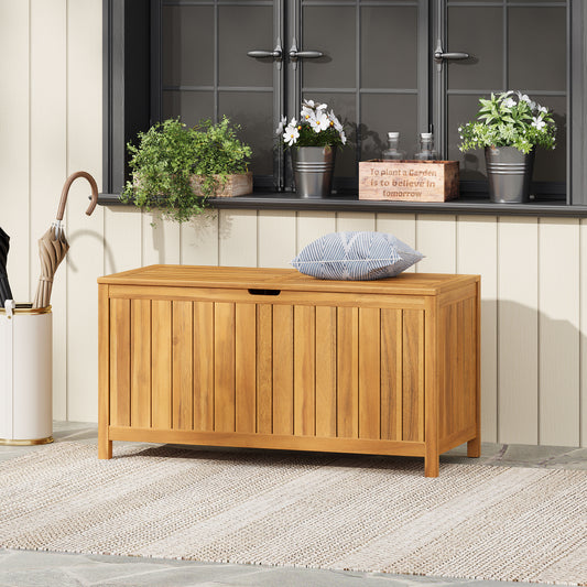 Christopher Knight Home Alberta Outdoor Acacia Wood 100 Gallon Storage Deck Box Teak Finish