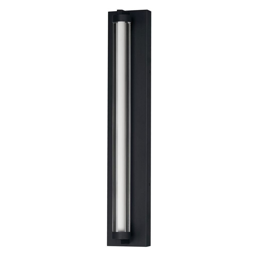 ET2 Fuse 1 - Light Black And Gold Black Modern - LED Glass And Steel Outdoor Wall Light