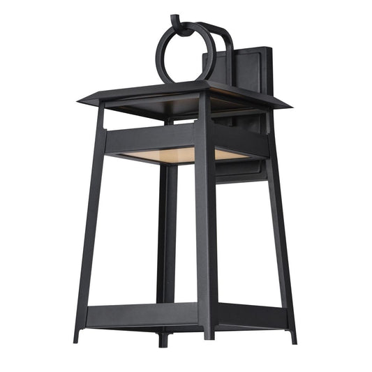 Maxim Lighting Pagoda 2-Light Black Led Outdoor Wall Light