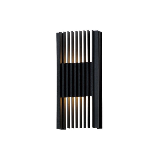 ET2 Rampart 2-Light Black Led Outdoor Wall Light