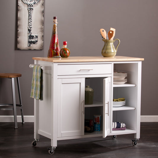 Safavieh Martinville Kitchen Cart White