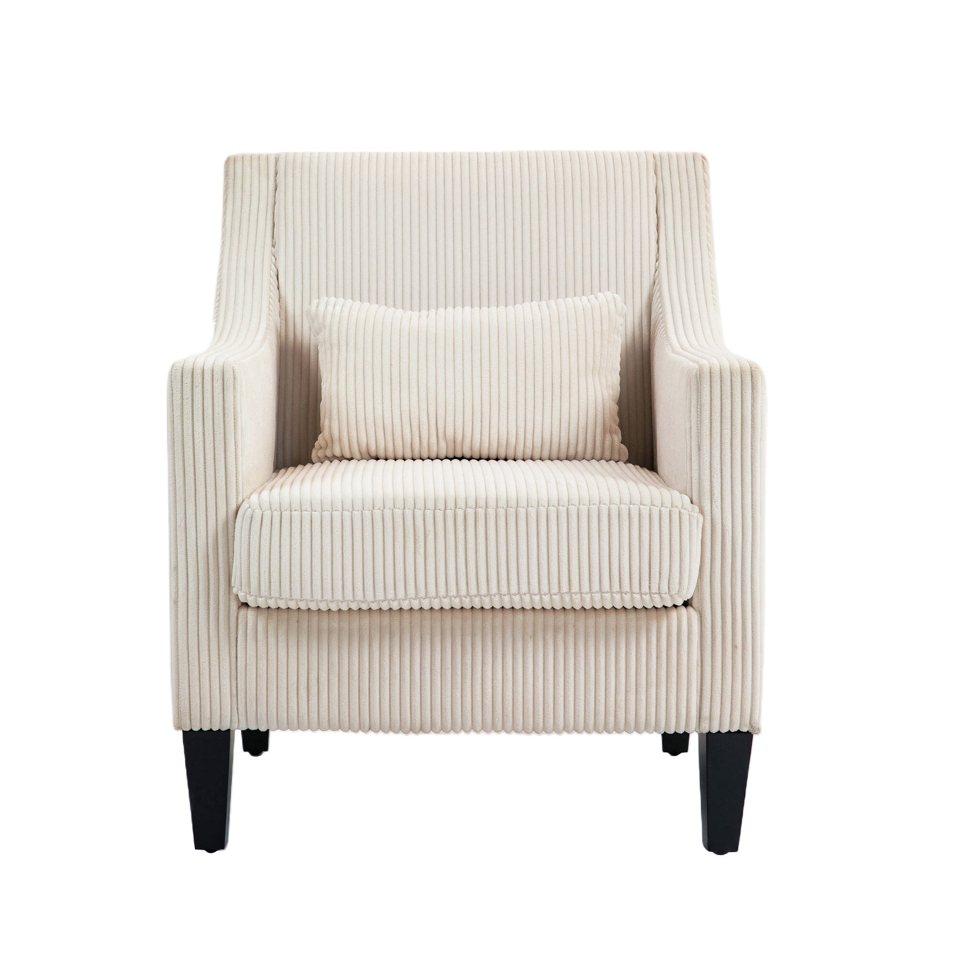 EXTRAUP Chair 26.77-in W Country Beige Corduroy Accent Armchair