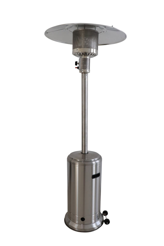 Siavonce 46000 -BTU Steel Gray Stainless steel Floorstanding Liquid propane Patio Heater