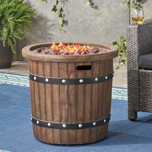 Tatayosi ROUND 25 Inches MGO FIRE PIT - 40 000 BTU