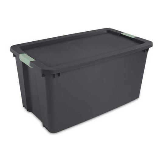 Sterilite  8 Pack 45 Gallon Wheeled Latch Tote Stackable Plastic Storage Bin