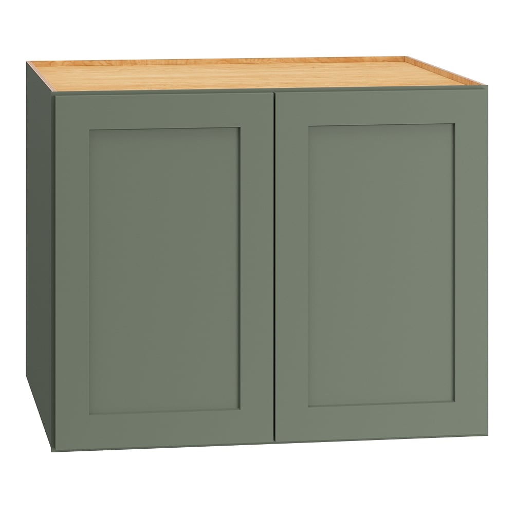 Diamond Express Jamestown 30-in W x 24-in H x 24-in D Retreat Green Wall Fully Assembled Plywood Cabinet Recessed Panel Shaker