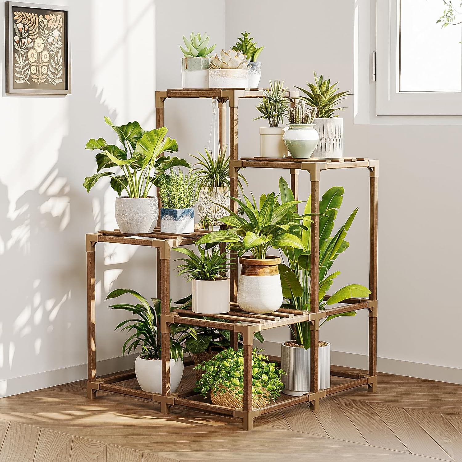 Bamworld  plant stand indoor brown