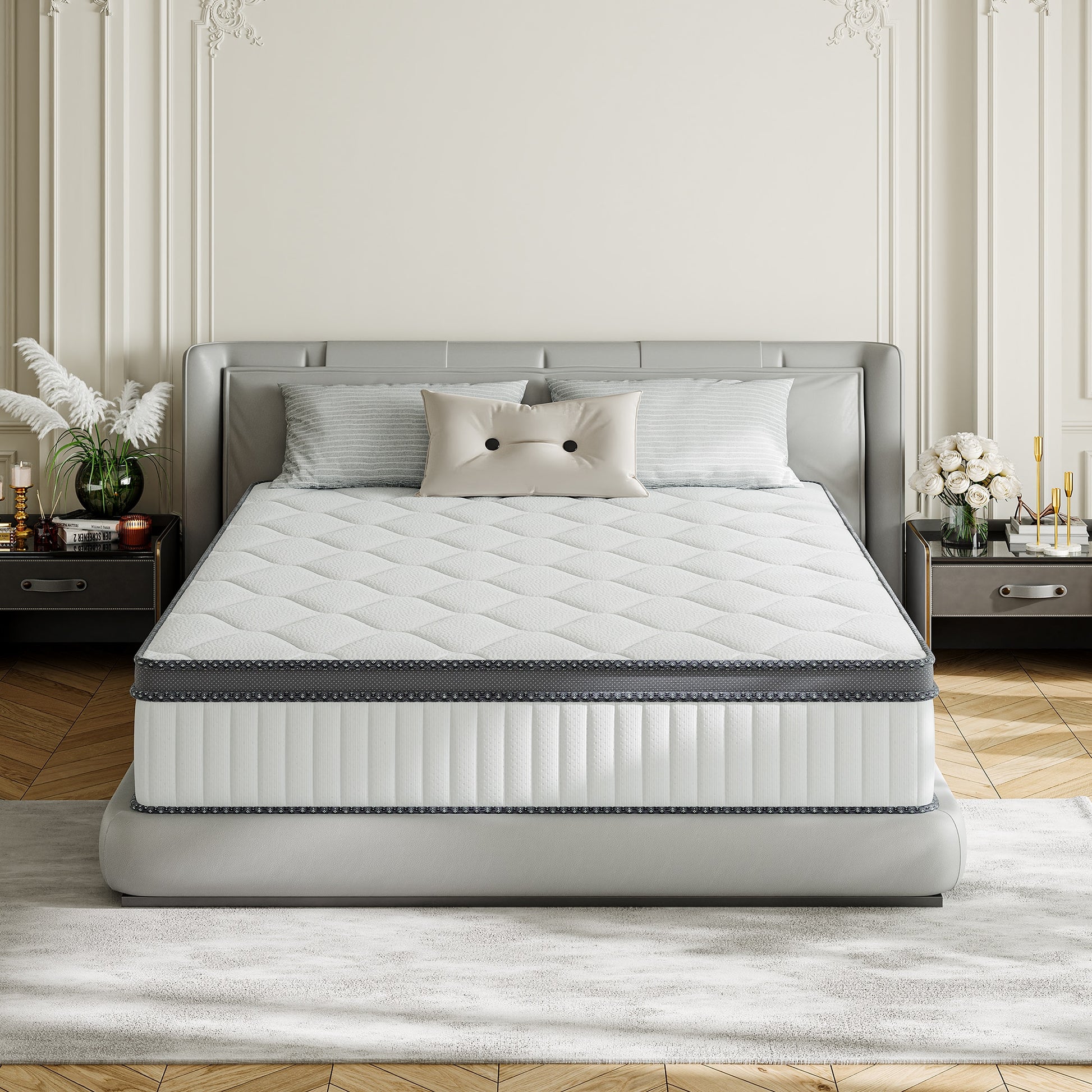 SweDrea  12-in Medium Twin Hybrid Memory Foam/Coil Blend Mattress in a Box