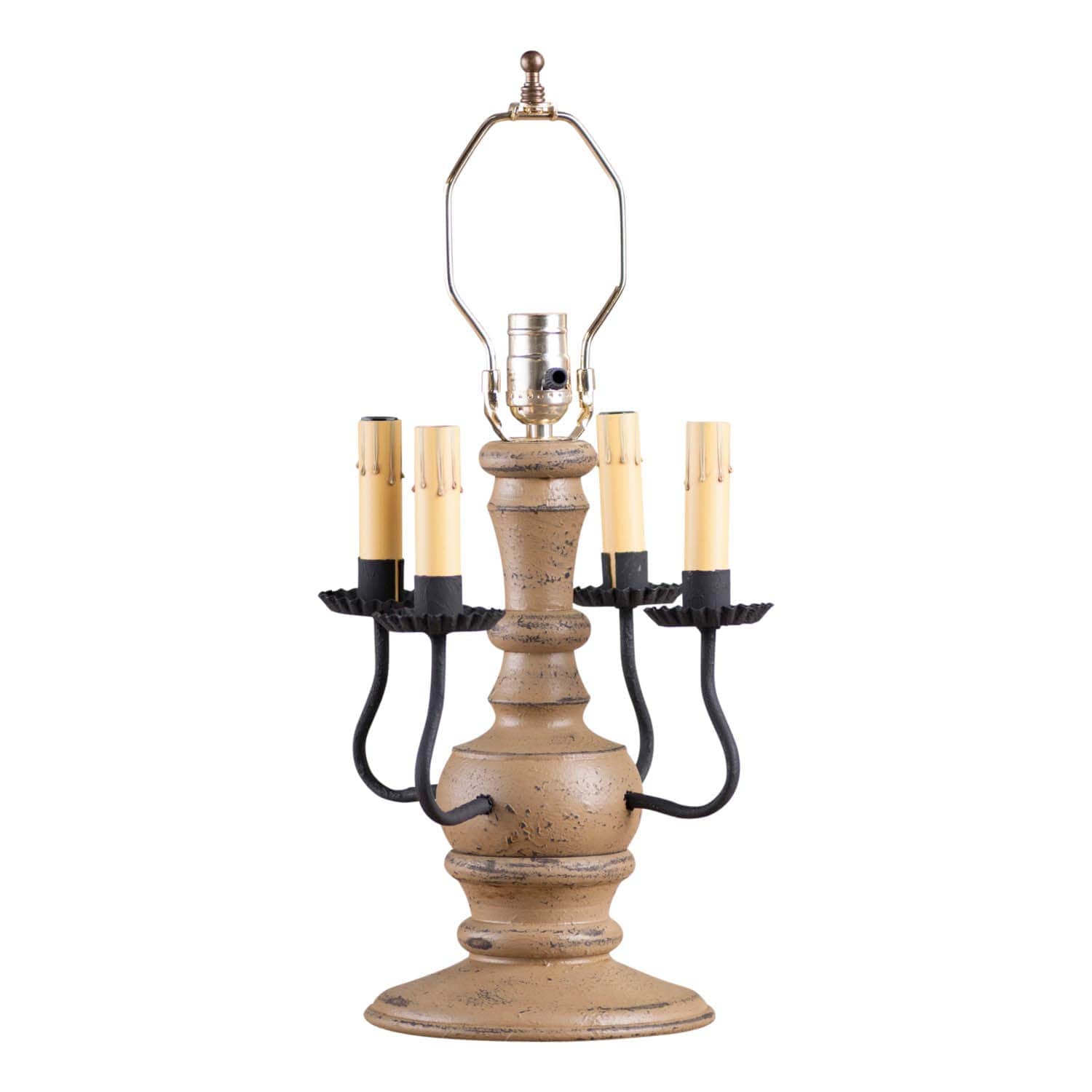 Irvin's Tinware Cedar Creek Lamp Base in Pearwood