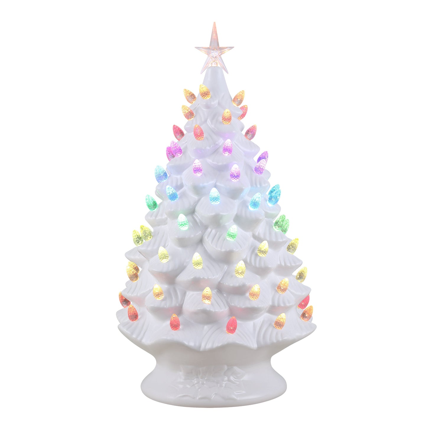 Mr. Christmas 24 in. Nostalgic Ceramic Tree with RGB Lightshow