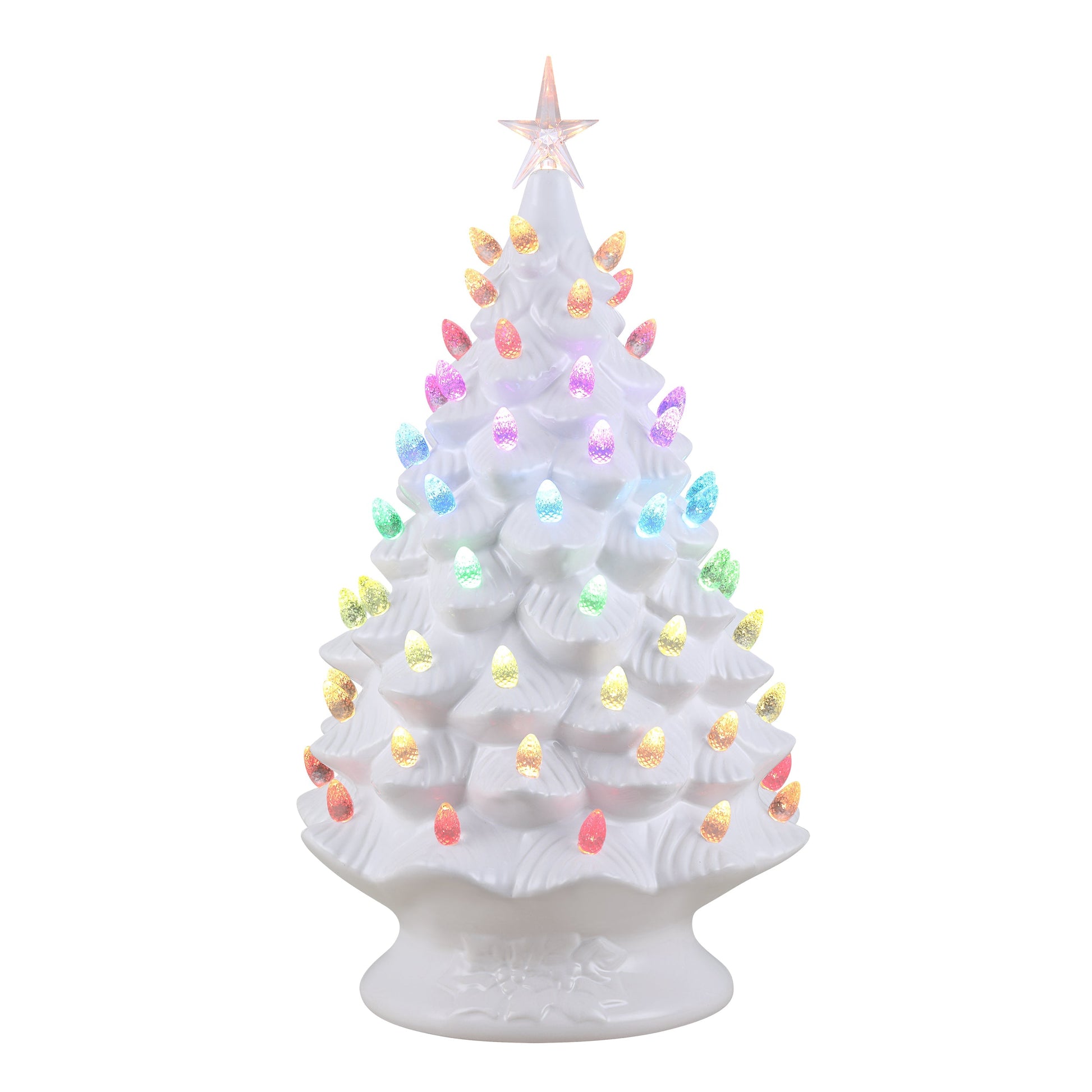 Mr. Christmas 24 in. Nostalgic Ceramic Tree with RGB Lightshow