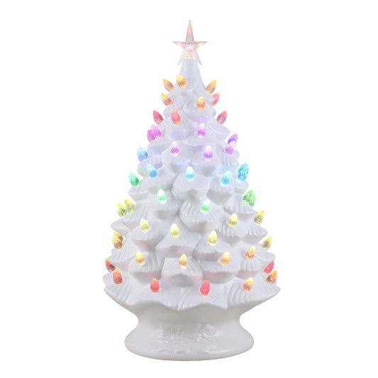 Mr. Christmas 24 in. Nostalgic Ceramic Tree with RGB Lightshow