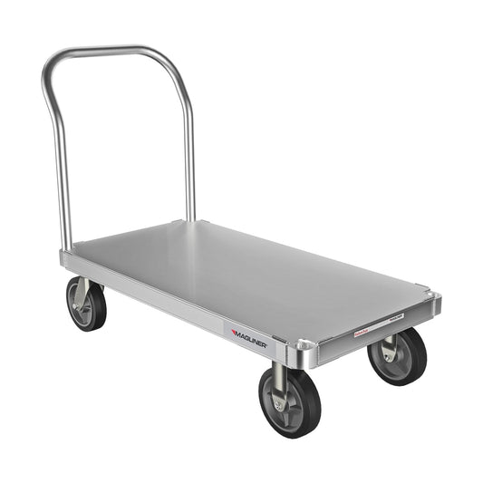 Magliner 2700-lb Capacity 4 -Wheel Silver Aluminum Standard duty platform truck