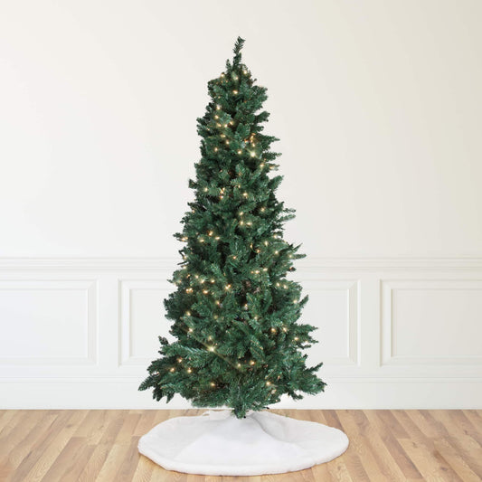 Northlight 9 feet Pre-lit Slim Pine Artificial Christmas Tree Clear Lights