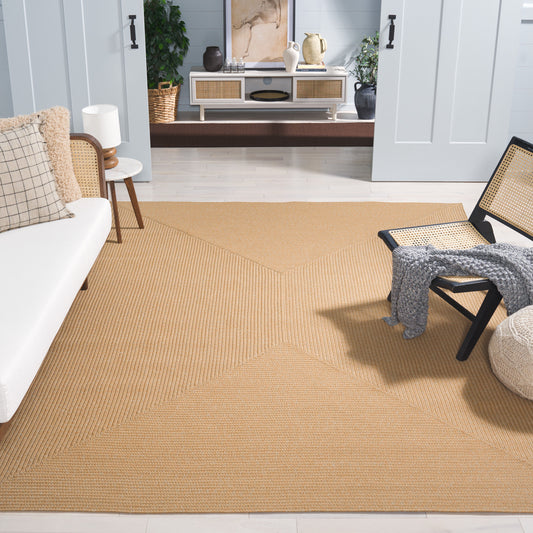 Safavieh Braided Rugs 315D Beige Tan 9ft x 12ft Solid / Tonal Rug