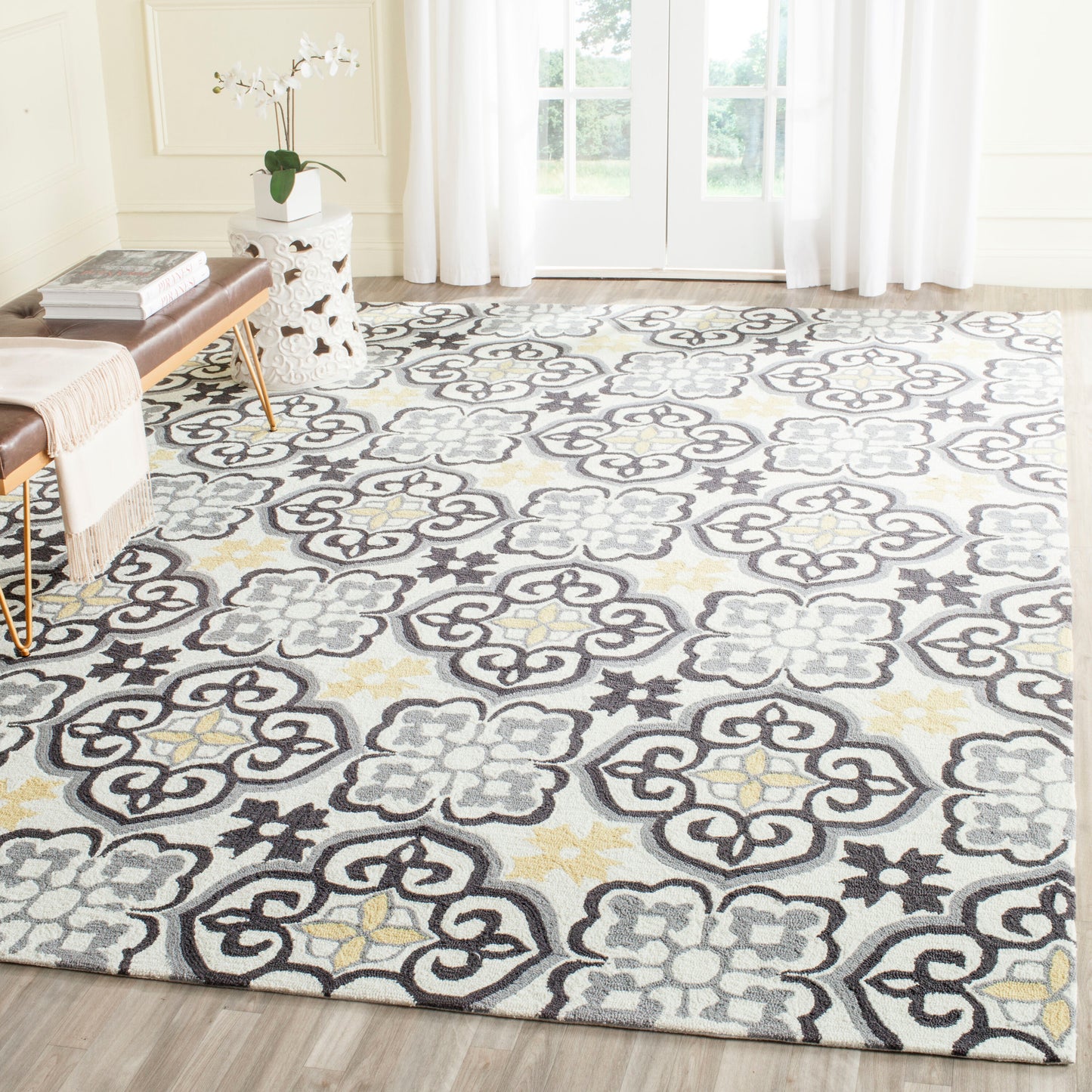 Safavieh Four Seasons 230A Grey Ivory 8ft x 10ft Contemporary Rug