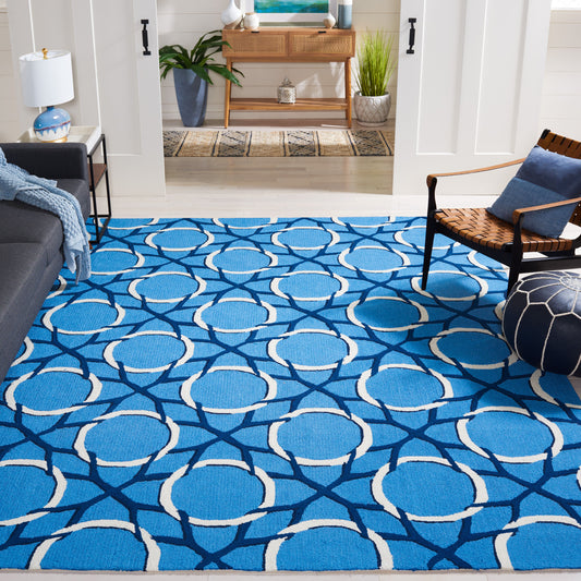 Safavieh Four Seasons 238A Blue Ivory 8ft x 10ft Contemporary Rug