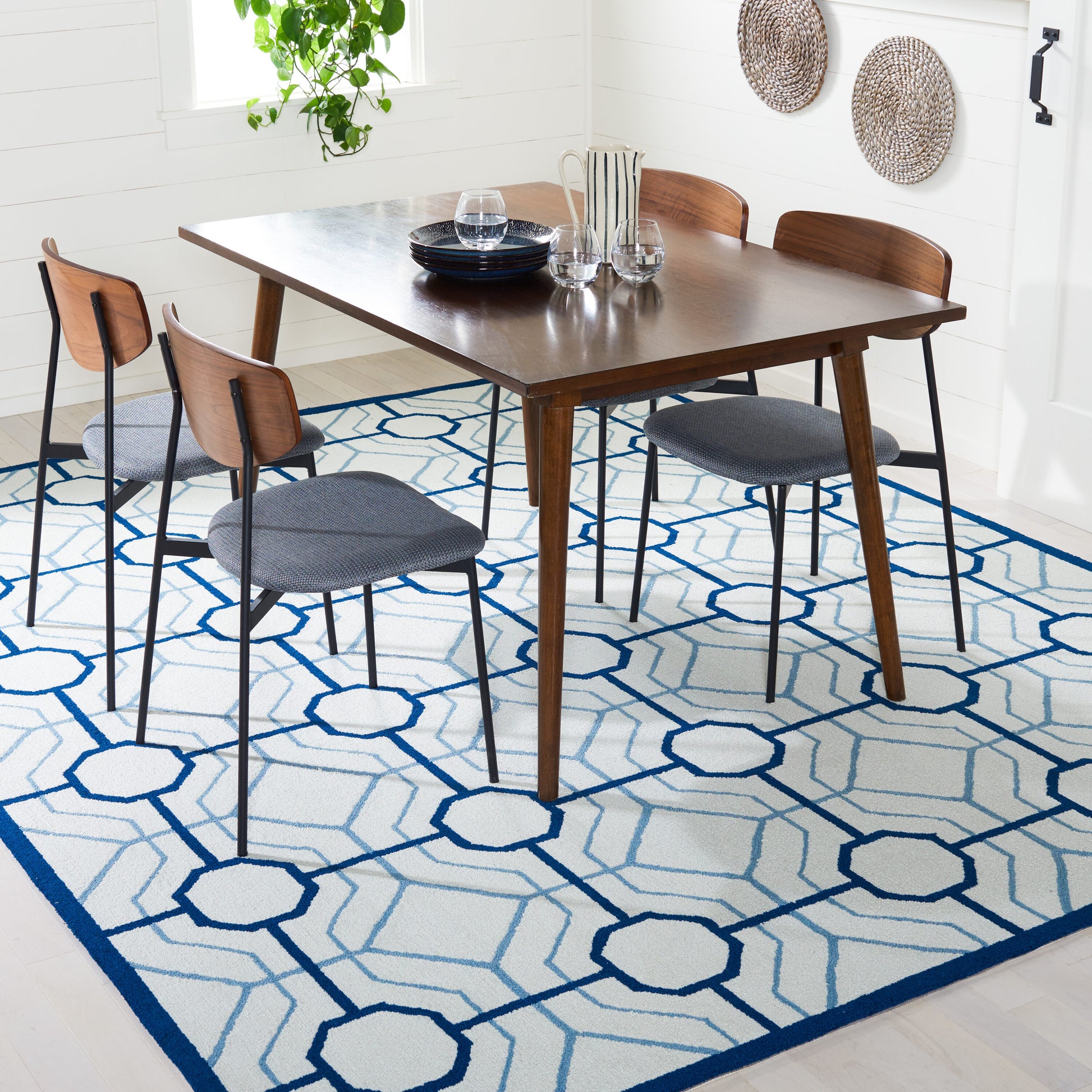 Safavieh Four Seasons 244M Ivory Grey 8ft x 10ft Contemporary Rug