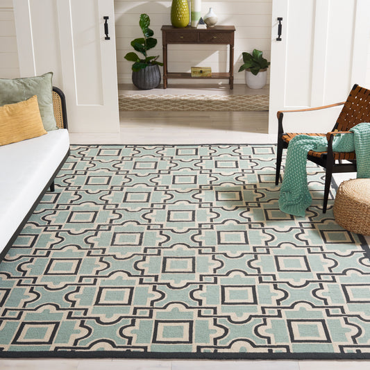 Safavieh Four Seasons 398A Spa/Dark Brown 8ft x 10ft Contemporary Rug