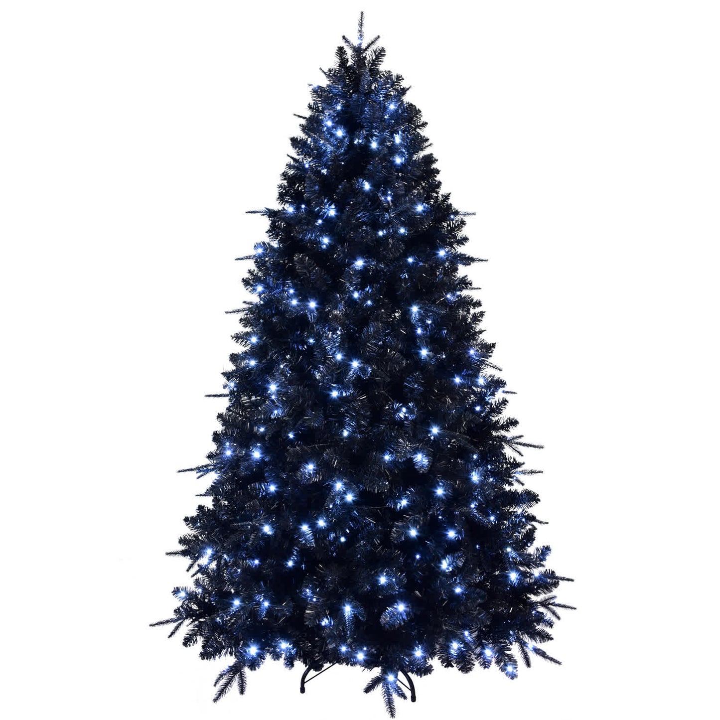 VERYKE  7.5ft Artificial LED-lit Christmas Tree with PE Mixed Branch Tips